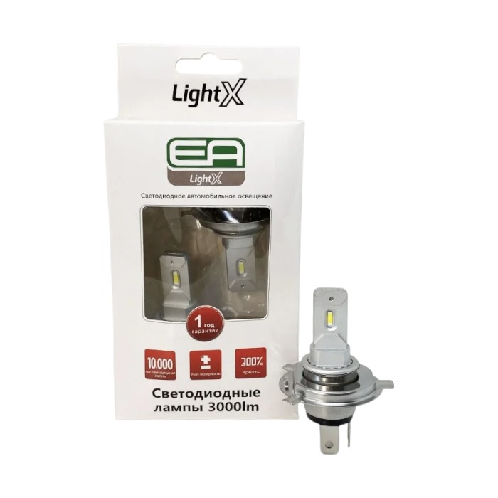 Светодиодные лампы H4 EA Light X LSKA G11 3000Lm 3000K 12-24V 2 шт