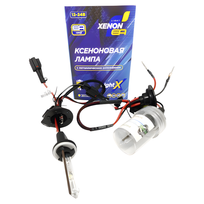 Лампа ксенонова H27 EA Light X 8000K 12V 35W (PGJ13), 3600 lm, біле світло з фіолетовим відтінком