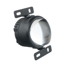 Комплект LED Bi-линз ПТФ EA Light X 3.0" N90 — Жёлтый свет 5000K, 12–24V, 6 LED, алюминиевый корпус