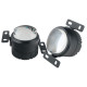 Комплект LED Bi-линз ПТФ EA Light X 3.0" N90 — Жёлтый свет 5000K, 12–24V, 6 LED, алюминиевый корпус