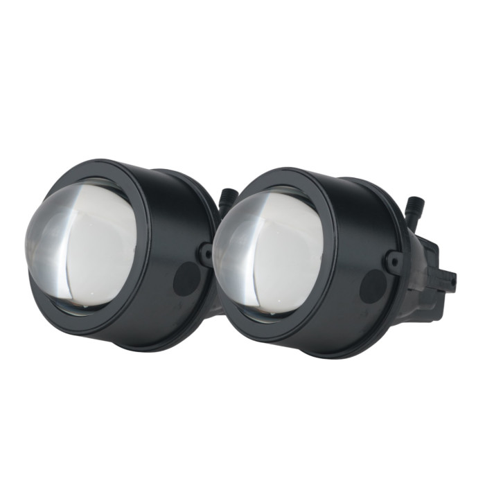 Комплект LED Bi-линз EA Light X 3.0" FOG LENS — ПТФ, белый свет 5000K, 12–24V, ближний/дальний
