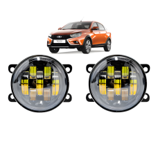Протитуманні фари для LADA VESTA 70W LED біле світло ближній промінь комплект 2 шт (03185)