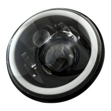 Светодиодная фара 7" JR-7" 60W с 2 линзами, габаритом и поворотом для ВАЗ 2101, Нива, УАЗ, ГАЗ Светодиодная фара 7" JR-7" 60W с 2 линзами, габаритом и поворотом для ВАЗ 2101, Нива, УАЗ, ГАЗ