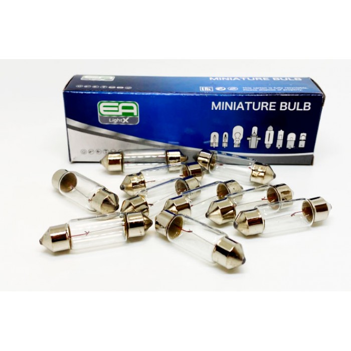 Галогенная лампа EA Light X C10W T10*41 12V 10W CLEAR - EA Light X