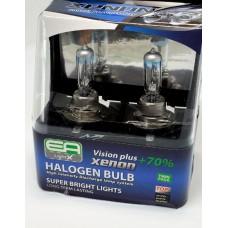 Комплект галогенних ламп EA Light X H11B 12V 55W PGJY19-2 VISION PLUS+70% (пластиковий бокс 2шт)