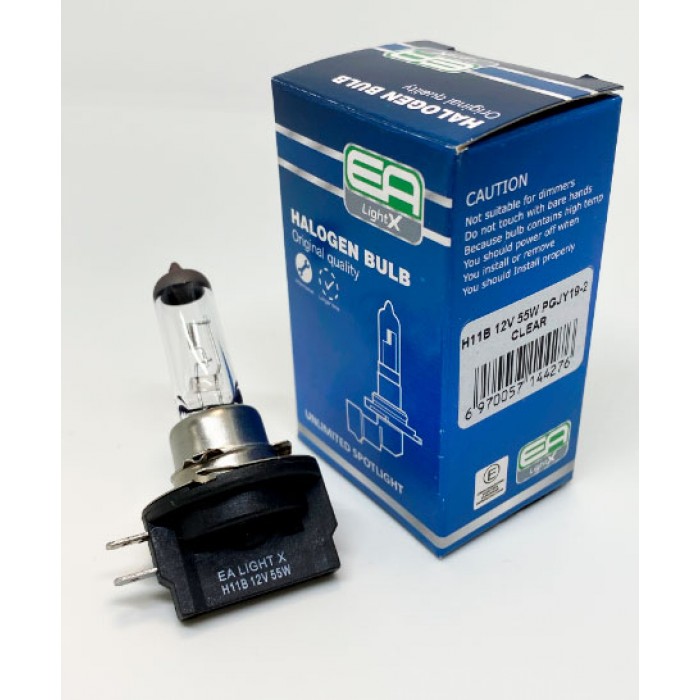 Галогенная лампа EA Light X H11B 12V 55W PGJY19-2 CLEAR - EA Light X