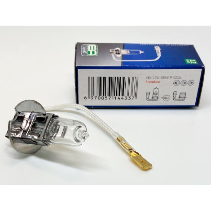 Галогенная лампа EA Light X H3 12V 55W PK22S CLEAR - EA Light X