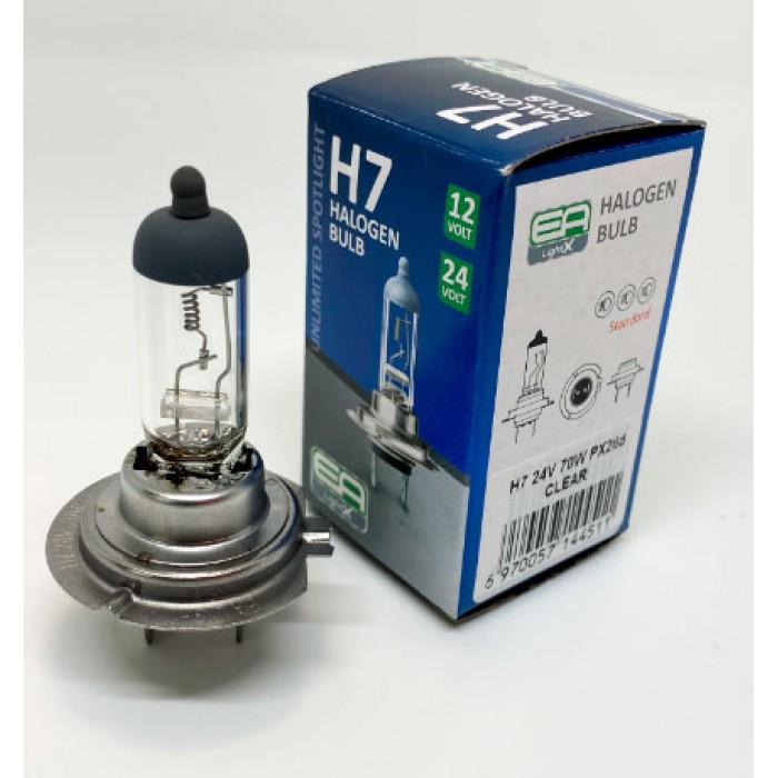 Галогенная лампа EA Light X H7 24V 70W PX26d CLEAR - EA Light X
