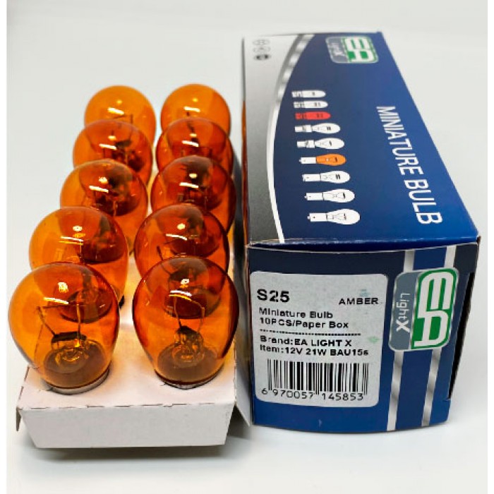 Галогенная лампа EA Light X PY21W S25 24V 21W BAU15S AMBER - EA Light X
