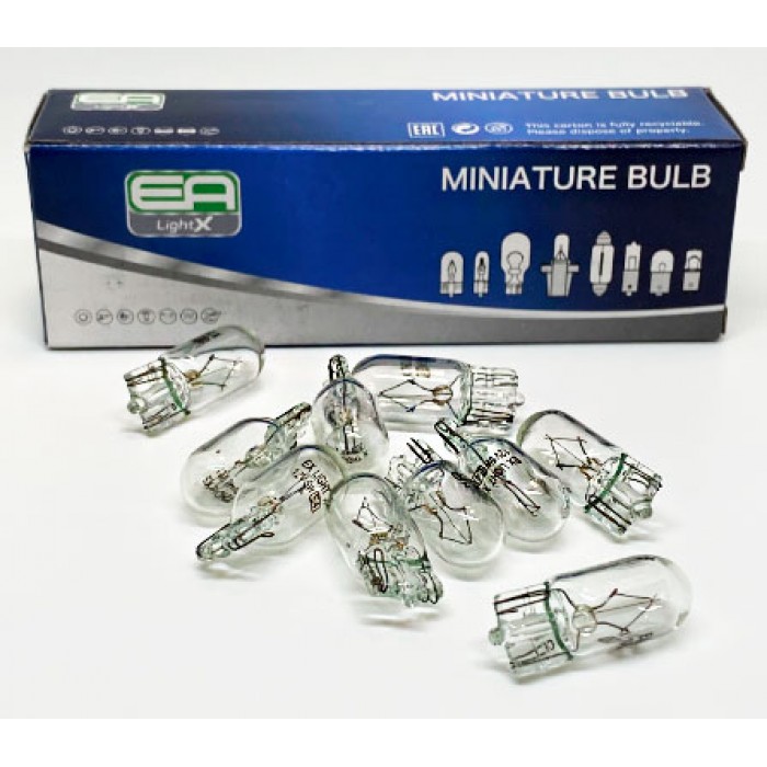 Галогенная лампа EA Light X W5W T10 12V 5W CLEAR - EA Light X