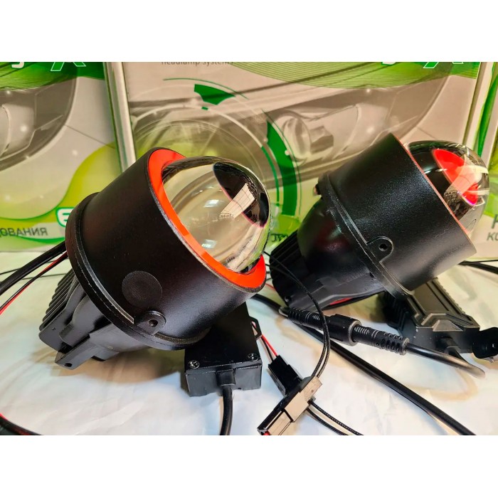 Комплект светодиодных LED линз EA Light X 3.0 FOG LENS Белый свет