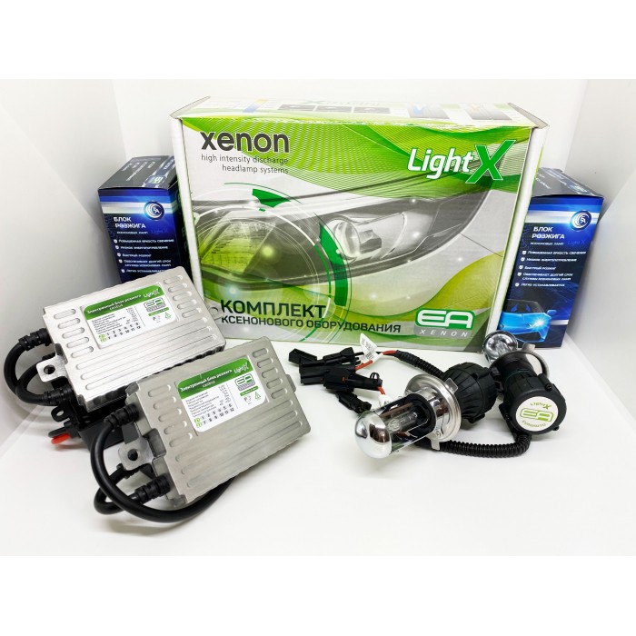 Комплект биксенона EA Light X с модулем обманки H4 ближний + дальний 4300 K - EA Light X
