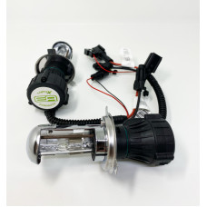 Лампа биксеноновая EA Light X H4 3000K 12V 35W (P43t), желтый свет, с шторкой