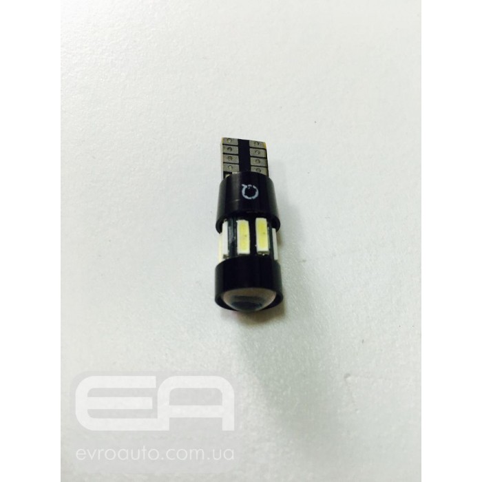 Светодиодная лампа T-10 10SMD (линза) Canbus 7014 -