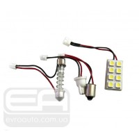 Світлодіодна панель надяскрава EA Light X P10 8SMD 0,5W T10/BA9S 36mm