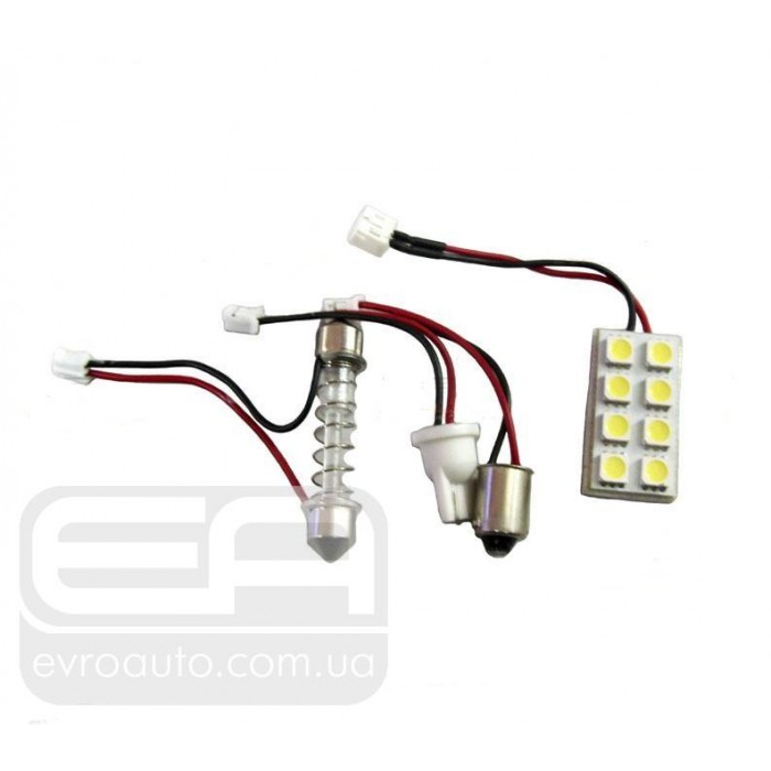 Светодиодная панель сверхъяркая EA Light X P10 8SMD 0,5W T10/BA9S 36mm