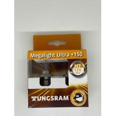 Комплект галогенних ламп Tungsram H7 12V 55W (2 шт./пластиковий бокс) Megalight Ultra +150%