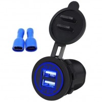 Адаптер врізний USB EA Light X A19 зелений