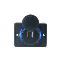 Адаптер врізний USB EA Light X A74 синій