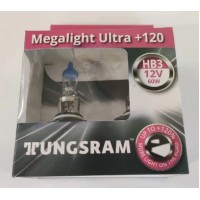 Комплект галогенних ламп Tungsram HB3 12V 55W (2 шт.) +120% картон (9005NU B2)