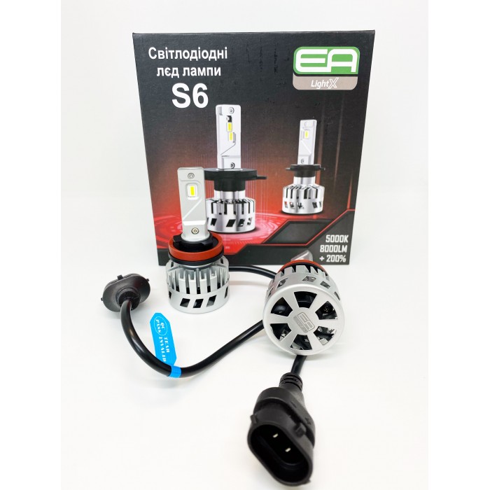 Комплект LED ламп EA Light X S6 H-1 5000K 8000Lm - EA Light X