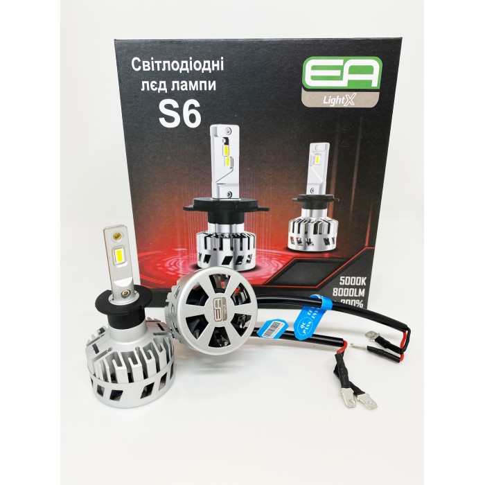 Светодиодные лампы H3 EA Light X S6 8000Lm 5000К CSP 12-24V 2 шт