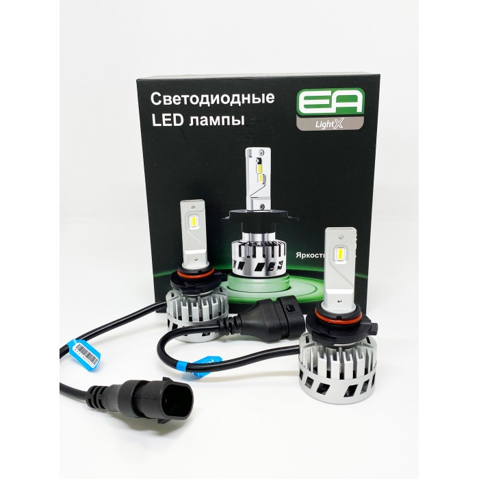 Светодиодные лампы HB3 (9005) EA Light X S4 6000Lm 4500K 12V-24V 2 шт