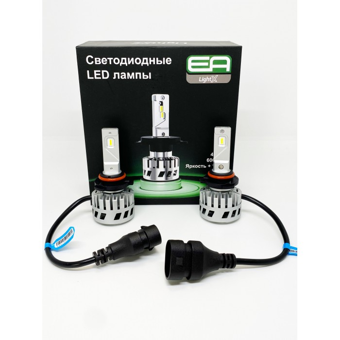 Светодиодные лампы HB4 (9006) EA Light X S4 6000Lm 4500K 12V-24V 2 шт
