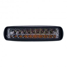 LED фара EA Light X JH L 54W белый+желтый свет 18 диодов (155×40×40 мм) 9–32V IP67 для авто и спецтехники