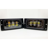 Комплект світлодіодних протитуманних фар LED ВАЗ 2110-2115 білий + жовтий 40W