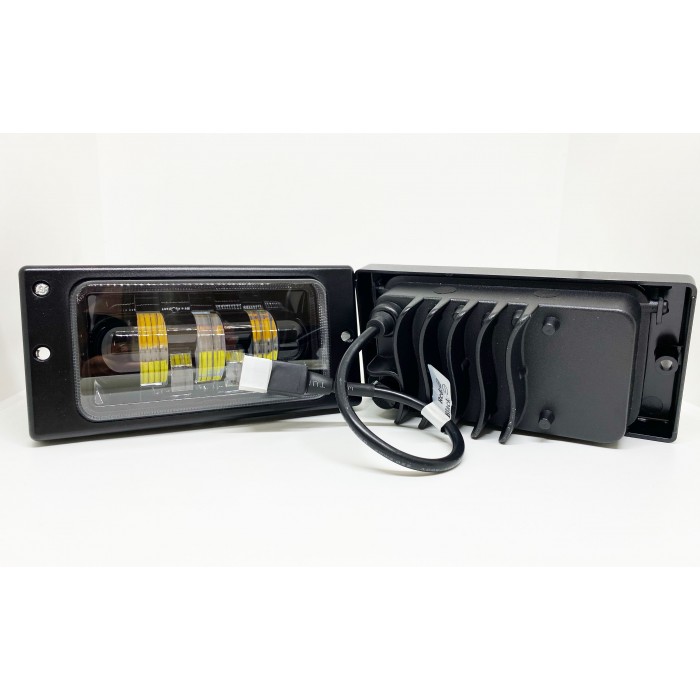 Комплект светодиодных противотуманных фар LED ВАЗ 2110-2115 белый+желтый 40W