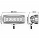 LED фара EA Light X D22 18W дальний свет 155×45×45 мм 9–32V IP67 6000K для авто, мото и спецтехники