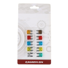 Предохранители автомобильные MINI флажковые 5-30А CAGREN (набор 10 шт)