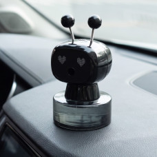 Умный ароматизатор в авто Робот XX-Ai-Black Черный Электронный ультразвуковой автодиффузор спрей на панель пахучка