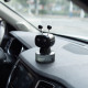 Розумний ароматизатор в авто Робот XX-Ai-Black Чорний Електронний ультразвуковий автодифузор спрей на панель пахучка