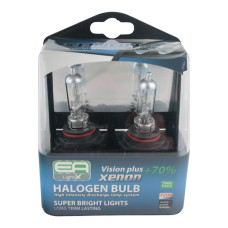 Комплект галогенных ламп EA Light X 9006 12V 55W P22d VISION PLUS+70% (пластиковый бокс 2шт)