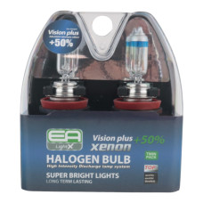Комплект галогенных ламп EA Light X H11 12V 55W PGJY19-2 VISION PLUS+70% (пластиковый бокс 2шт)