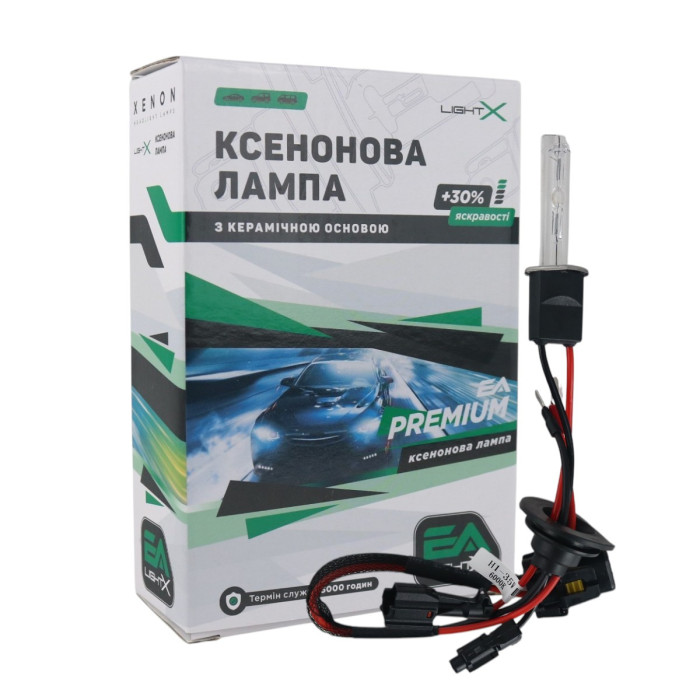 Ксеноновая лампа H1 EA Light X Premium +30% 6000K 35W Керамика (1 шт.)