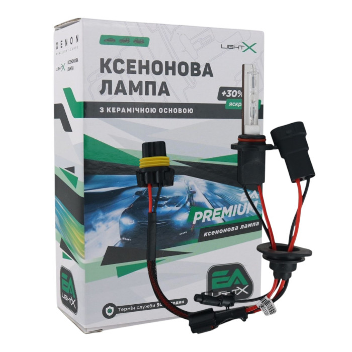 Ксеноновая лампа HB3 EA Light X Premium +30% 5000K 35W Керамика (1 шт.)