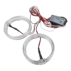 Кільце підсвітки LED CREE 80мм 12-24V 2.5" червоне світло — для масок S-1 A-1, алюмінієвий радіатор