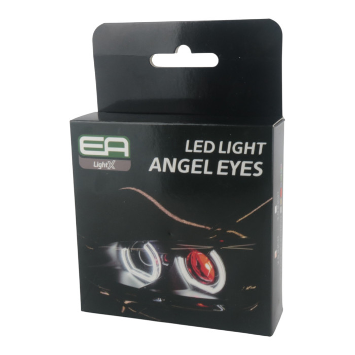 Кільце підсвітки LED CREE 80мм 12-24V 2.5" червоне світло — для масок S-1 A-1, алюмінієвий радіатор