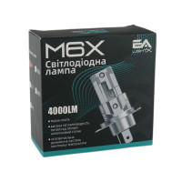 LED лампи Audi A3 (8L) Дорестайлінг 1996–2000 дальнього світла та ПТФ (фари з вбудованими ПТФ) H4 Hi/Low 4000Lm M6X EA Light X / Ауді А3 8L (комплект 2 шт.)