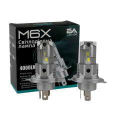 LED лампи Audi A4 (B5) 1994–1999 ближнього/дальнього світла H4 Hi/Low M6X 4000Lm EA Light X / Ауді А4 B5 (комплект 2 шт.)