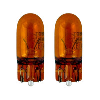 Галогенные лампы Audi A4 (B7) 2004–2008 боковых повторителей поворотов WY5W T10 5Вт AMBER EA Light X / Ауди А4 B7 (комплект 2 шт.)