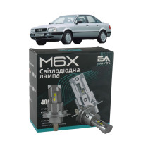 LED лампы Audi 80 1986-1996 H4 M6X ближний/дальний свет (4000Lm 5500K) / Ауди 80 (комплект 2 шт.)