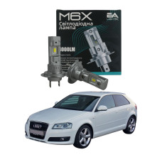 LED лампи Audi A3 8P 2003-2012 H7 M6X дальнє світло (4000Lm 5500K) / Ауді А3 (комплект 2 шт.)