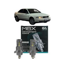 LED лампы Audi A4 1994-1998 H4 M6X ближний/
дальний свет (4000Lm) / Ауди А4 (комплект 2 шт.)
