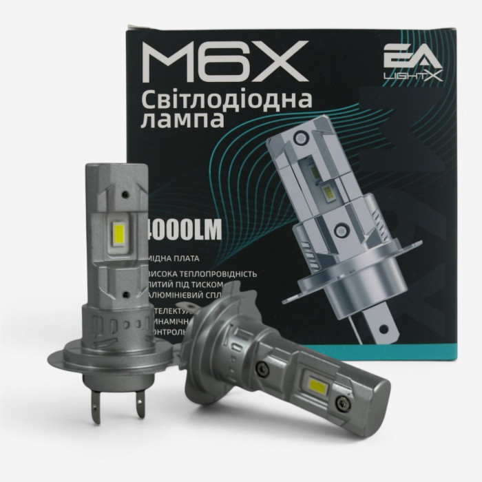 LED лампи Audi A4 B6 2000-2004 H7 M6X ближнє світло (4000Lm 5500K) / Ауді А4 (комплект 2 шт.)