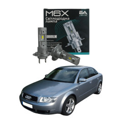 LED лампи Audi A4 B6 2000-2004 H7 M6X дальнє світло (4000Lm 5500K) / Ауді А4 (комплект 2 шт.)