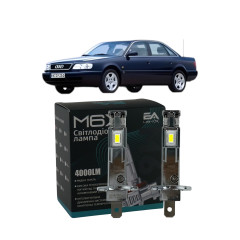 LED лампи Audi A6 1994-1997 H1 M6X ближнє світло (4000Lm) / Ауді А6
(комплект 2 шт.)